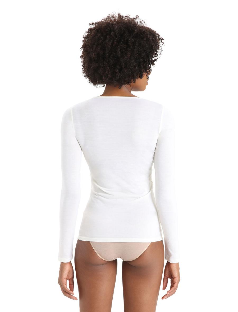 Snow Icebreaker Merino Siren Long Sleeve Sweetheart Top Women's Underwear | AU 1689JPQJ